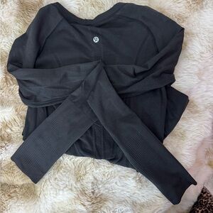 Lululemon Black Long Sleeve Top